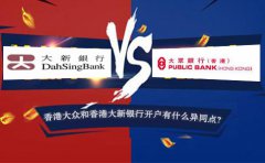 香港大眾銀行開戶和香港大新銀行開戶有什么異同點？